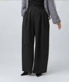 LEPSIM　イージーコクーンワイドパンツ ブラック TALL