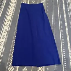 【美品】アメリカンホリック　ブルー ロングタイトスカート リブ素材のサムネイル