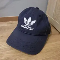 adidas キャップ ネイビー トレフォイルロゴ OSFZ54-57cm 帽子