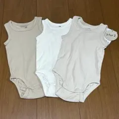 最終価格　新品未使用　h&m ベビー肌着 セット ノースリーブ リブ