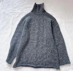 【美品】コムデギャルソンオム　田中オム　銀タグ　タートルネックニット　ごま塩