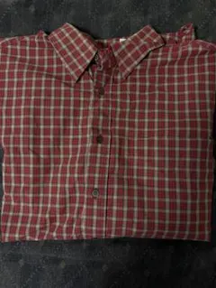 GAP 90s 長袖シャツ 赤系チェック