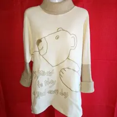 レディース ニット セーター ハイネック タートルネック ベージュ トップス秋冬