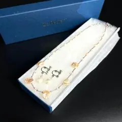未使用級✨ 天然石ネックレス イヤリング セット ビーズ レディース