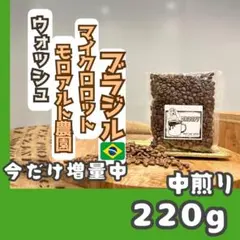 【増量中】ブラジル モロアルト農園 (ウォッシュ) 220g自家焙煎 中煎りのサムネイル