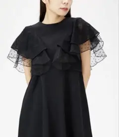 LILY BROWNフリルミニワンピース