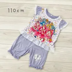 プリキュア パジャマ 女の子 キッズ 夏 半袖 半ズボン フリル 110