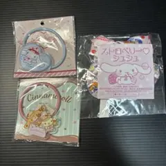 ★新品★シナモンロール　アクリル　ヘアゴム　シュシュ　3点　サンリオ