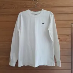 刺繍タグ THE NORTH FACE 長袖Tシャツ アイボリー Lサイズ