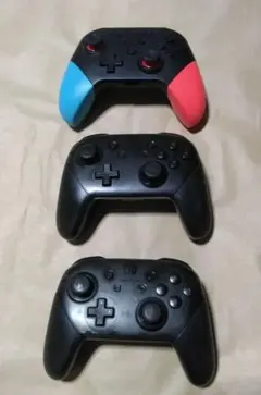 【ジャンク】Nintendo Switch プロコン純正2非正規1合計3個セット
