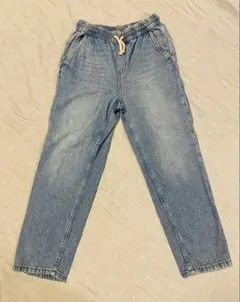 H&M キッズ デニムパンツ 134/135cm ルーズフィット テーパード