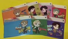 非売品 BTS TinyTAN キャラクター下敷き ランチョンマット全7枚セット