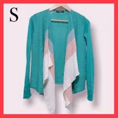 新品訳あり❤️カーディガン　ボレロ　グリーン　Sサイズ