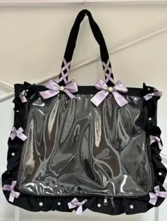 ザッカマート　A3 痛バ　ブラック　くすみラベンダー　痛バッグ