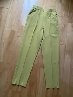 備品ライトグリーンスラックス ウエストゴム