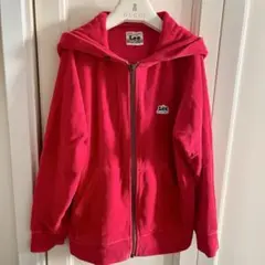 美品⭐︎Lee ⭐︎赤 フード付きパーカー 130サイズ