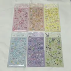 3Dデコシールアニマルズ コンプリート 全6種 コンプリートセット