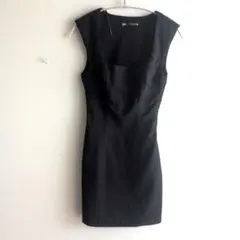 ZARA 　ノースリーブ タイトワンピース　ブラック 　XS