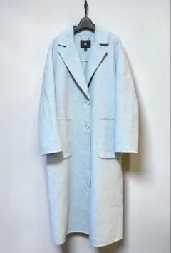 【Banana Republic】サックスブルーロングコートMのサムネイル