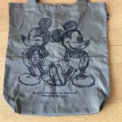 GU x UNDERCOVER　コラボ　ミッキーマウス　トートバッグ　オリーブ