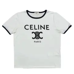 ［新品同様］セリーヌ　レディース　Tシャツ　トリオンフ　ホワイト　Sのサムネイル
