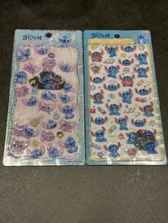 スティッチ らくがき　ボンボンドロップシール プチドロステッカー