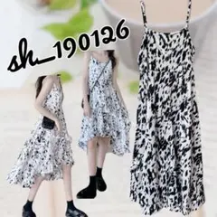 ♡売りつくし　特価♡キャミワンピース White×black