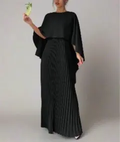 ロングドレス　ブラック　黒