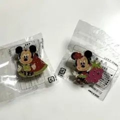 ディズニー　ミッキー＆ミニー　ピンバッジ ２点セット