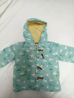 BabyBoden 水色ウサギジャケット 3-4Y