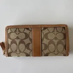 Coach 長財布 ベージュ/ブラウン
