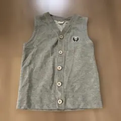 Picnic グレー ボタン付きベスト 120cm