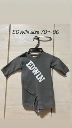 EDWIN ベビー ロンパース 70~80サイズ グレー