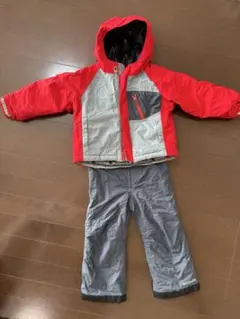 Columbia 子ども用スキーウェア 赤/グレー