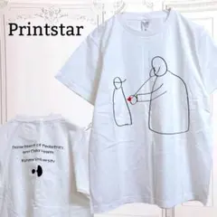 『Printstar』プリント Tシャツ 半袖【160】【M】ホワイト/白のサムネイル