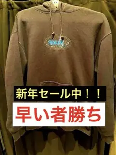 HUFロゴ刺繍パーカー