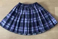 チェック柄プリーツスカート 130 ２枚セット