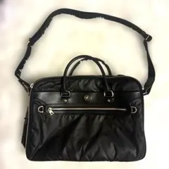 【ジャンク品】ハンティングワールド 2WAY ビジネスバッグ　黒のサムネイル