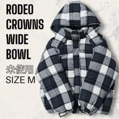 【ほぼ未使用】 RCWB チェック柄 LOGO パフ 中綿 ブルゾン ロゴ 刺繍