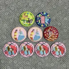 Disney ディズニー 刺繍缶バッジ
