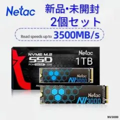 新品未使用 2個 Netac NVMe M.2 SSD NV3000 500GB Netac NV3000 500GB NVMe M.2 SSD 新品 - メルカリ