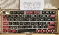 メカニカルキーボード用 キーキャップセット ブラック＆レッドのサムネイル