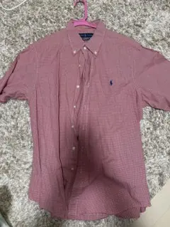 ポロ・ラルフローレン 半袖シャツ 赤と白チェック