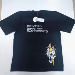 新品タグ付き　黒　サーフドクロ　サーフハーディー　Tシャツ　Mサイズ