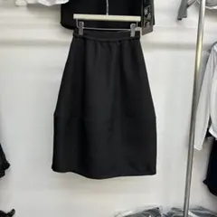 ハイウエスト おしゃれ シンプル ブラック ロングスカート カジュアル 着痩せ