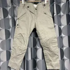 diesel ベージュ カーゴパンツ ジッパーポケット付き　8分丈