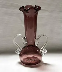 琉球ガラス　フリルエッジ花瓶