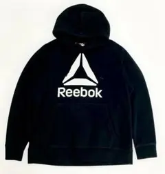 Reebok リーボック ブラック フード付きパーカー L