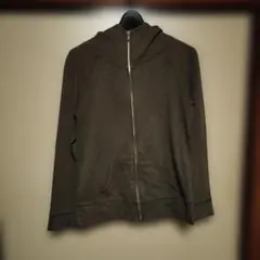 カーキ　グリーン　フルジップ フード付き　パーカー　良品計画　無印良品