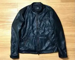 MOSSIMO モッシモ レザーライクライダース ブラック L